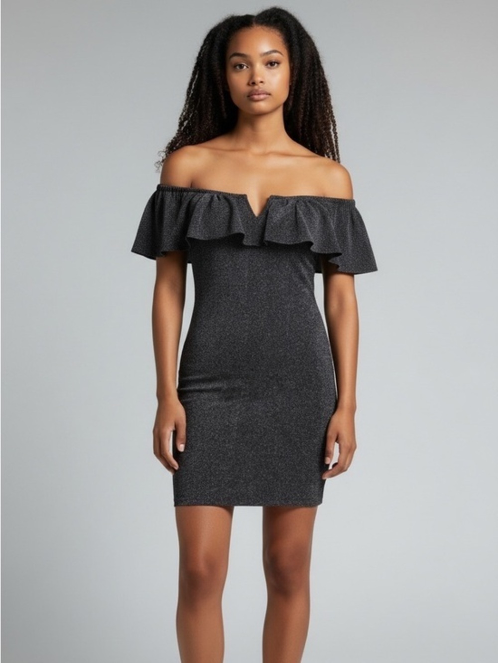 Blashe Glitter Silver Dress